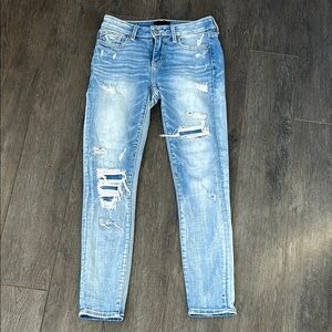 Buckle Black  ankle skinny jeans